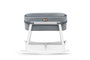 Hanah Home Cuna 90x58x70 cm Gris y Blanco con Estructura Metálica y Tejido Poliéster Fácil Limpieza